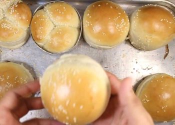 Moldes para pan de hamburguesas casero