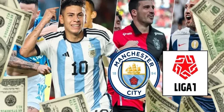 Mientras City compra a Echeverri en $25 millones, los peruanos que volvieron a la Liga 1 en 2023