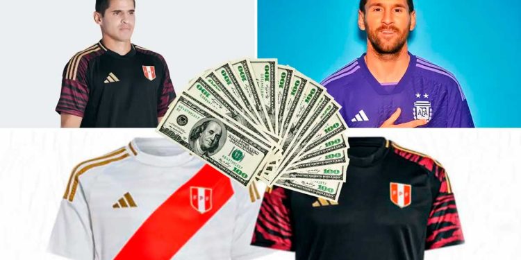 Mientras la camiseta de Argentina vale 229 soles, lo que cuesta la nueva de la Bicolor