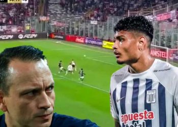 La reacción de Restrepo luego del gol fallado por Jeriel De Santis ante Colo Colo