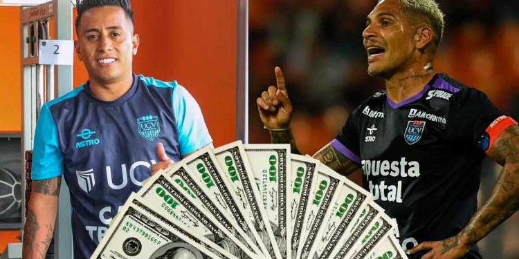 Mientras Paolo Guerrero gana 130 mil, lo que ganaría Cueva en César Vallejo