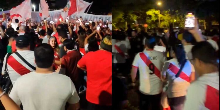 Hinchas de la selección peruana rompen cerco de seguridad y obligan a cancelar banderazo