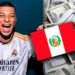 Mientras Mbappé cobrará €15 millones en Real Madrid, el peruano que más gana en el exterior