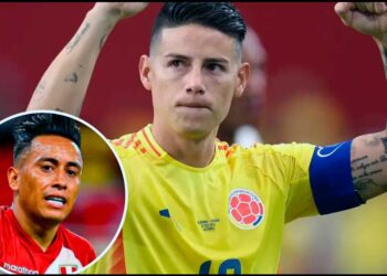 La dura lección que James Rodríguez le dio a Christian Cueva en la Copa América