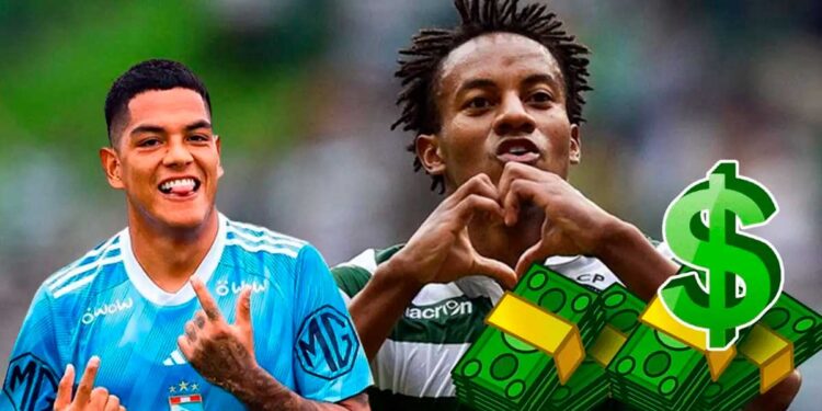 Mientras Carrillo ganaba €50 mil, el salario que tendría Joao Grimaldo en Sporting de Lisboa