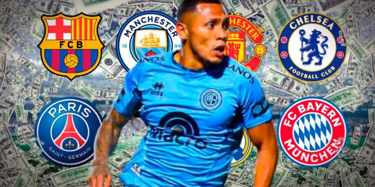 Lejos de la Liga 1, el gigante de Europa que podría fichar a Bryan Reyna si se va de Belgrano