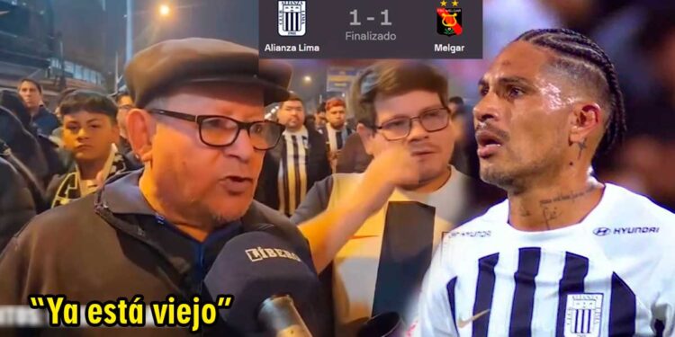Hinchas de Alianza Lima decepcionados de Paolo Guerrero: “No está en forma”