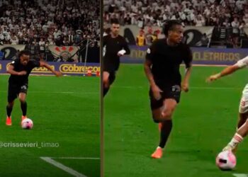 André Carrillo impacta con increíble jugada en Corinthians y los hinchas celebran