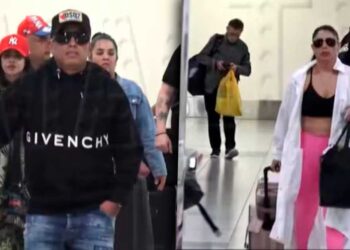 Pamela Franco y Christian Cueva fueron captados juntos tras regresar de viaje