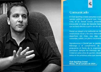 Sporting Cristal confirma la renuncia de Daniel Graña tras polémicas declaraciones