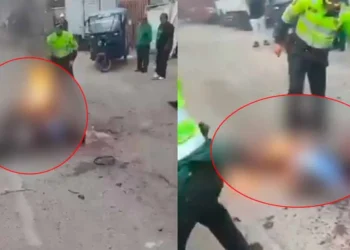 SJL: Vecinos prenden fuego a sicario que asesinó a un jóven en el Sector Huáscar