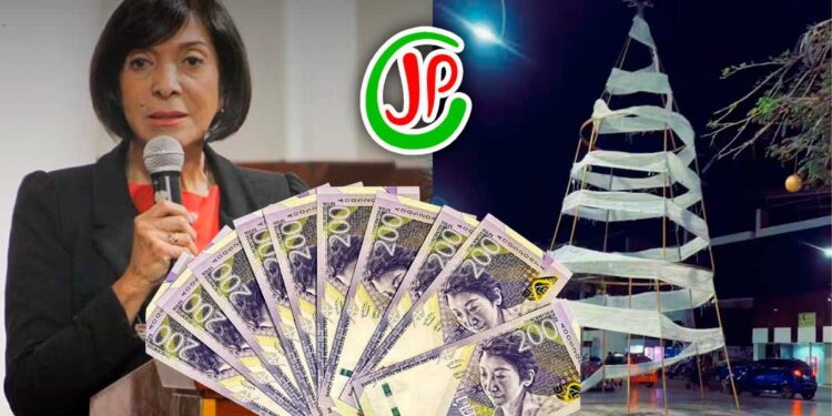 Buscan suspender a alcaldesa de Chiclayo tras denuncias por polémico árbol de Navidad